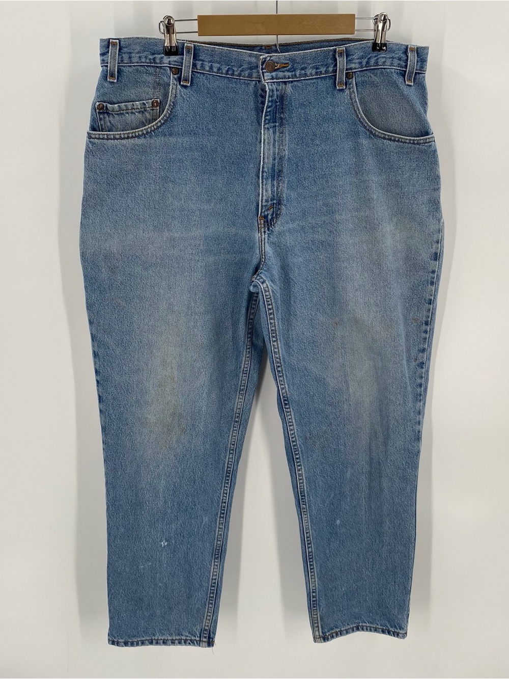 Levi’s Jeans Men’s 545 Vintage 90s Brown Tab 40x30 LOOSE Batwing Stains Flaws